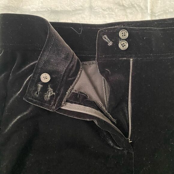 Willi Smith women L velour matching suit w/zip up jacket and cargo pants black - Picture 7 of 16